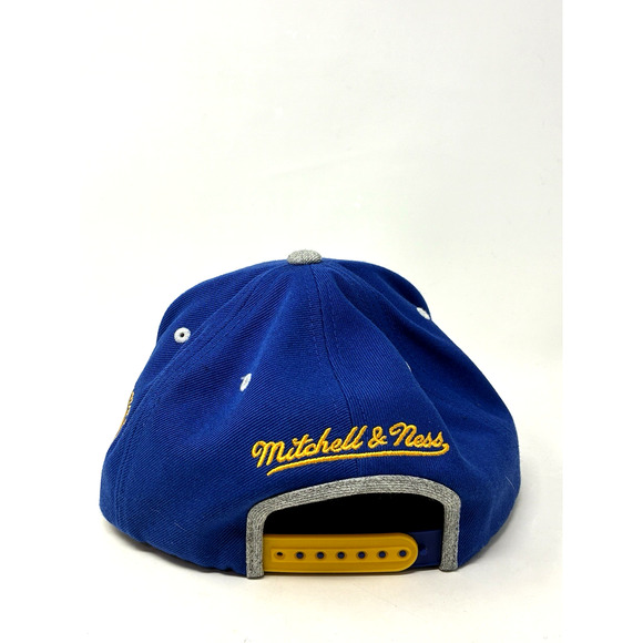 Mitchell & Ness Golden State Warriors Retro Lock Up Adjustable Snapback Hat - Picture 3 of 4